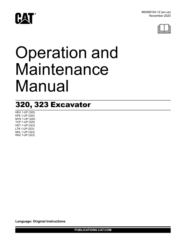 Caterpillar 320 323 Excavator Operation Maintenance Manual - Image 2