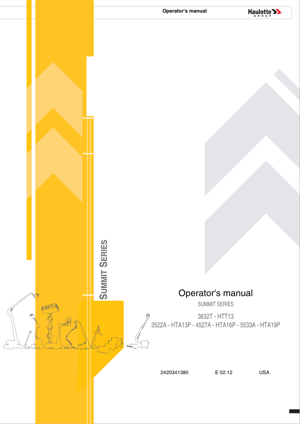 Haulotte HTA13P Cherry Picker Operators Manual - Image 2