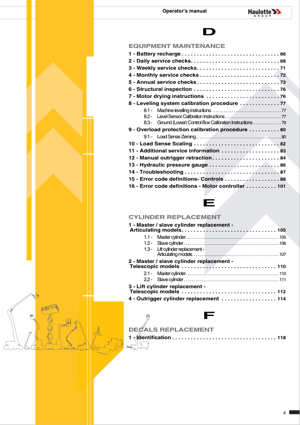Haulotte HTA13P Cherry Picker Operators Manual - Image 4