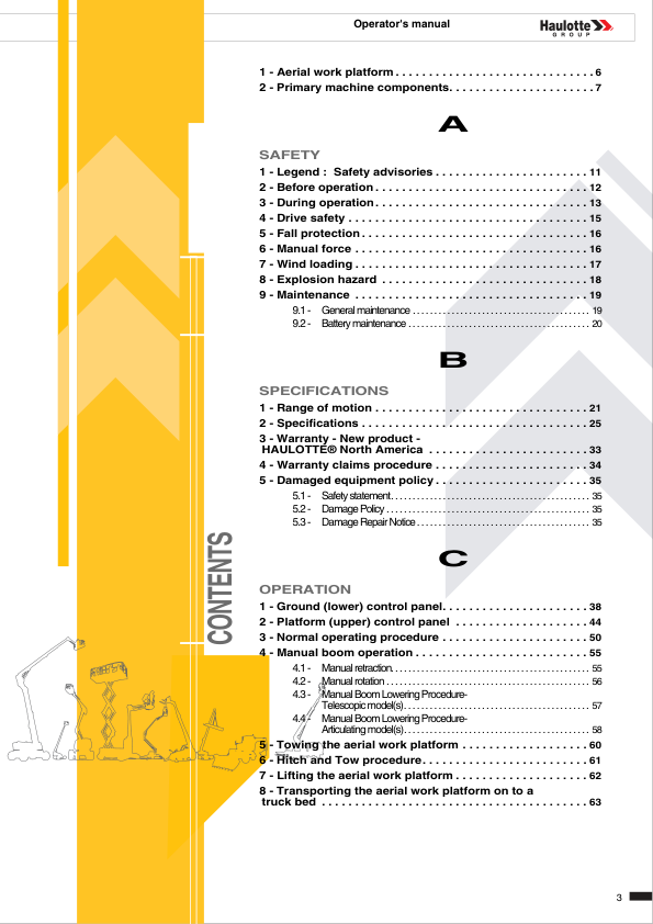 Haulotte HTA13P Cherry Picker Operators Manual - Image 3