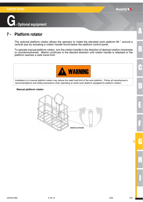 Haulotte HTA13P Cherry Picker Operators Manual - Image 8