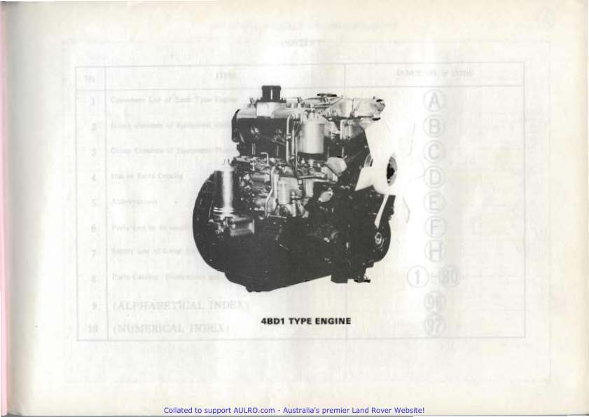Isuzu 4BD1 Type Engine Parts Catalog - Image 3
