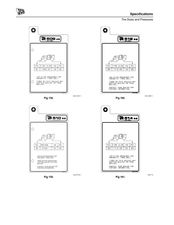JCB 506-36 507-42 509-42 510-56 512-56 514-56 Loadall Tier 4 Operation Manual Printed Book - Image 14