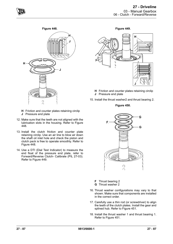 JCB 926 930 940 945 950 Rough Terrain Truck Forklift Service Manual 9813/6600 Printed Book - Image 8