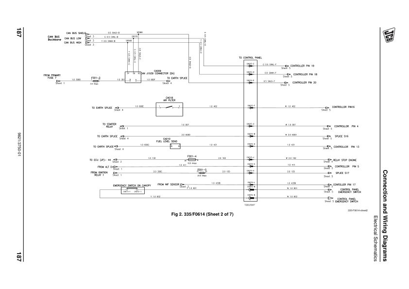 JCB Connection and Wiring Diagrams Electric Schematics 9806/6500 - Image 3