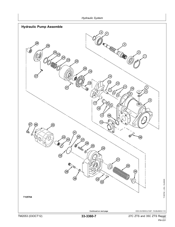 John Deere 27C ZTS 35C ZTS Excavator Repair Manual TM2053 - Image 11