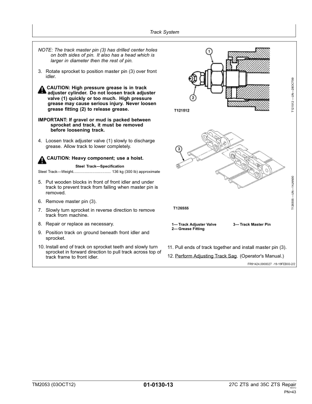 John Deere 27C ZTS 35C ZTS Excavator Repair Manual TM2053 - Image 13