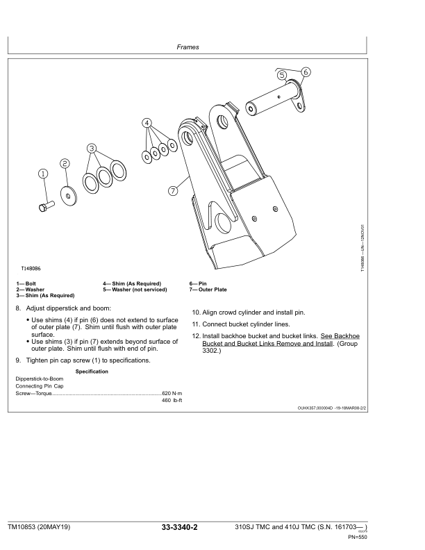 John Deere 310SJ 410J Backhoe Loader Repair Manual TM10853 - Image 11