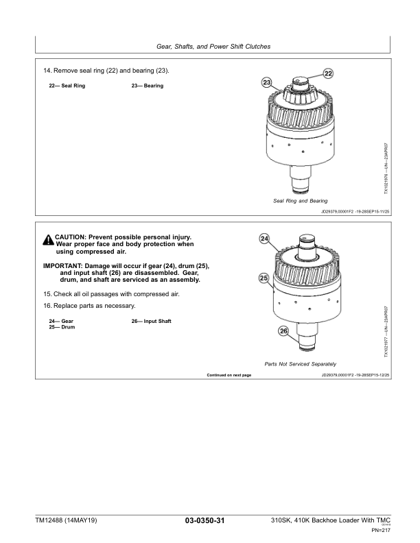 John Deere 310SK 410K TMC Backhoe Loader Repair Manual TM12488 - Image 10