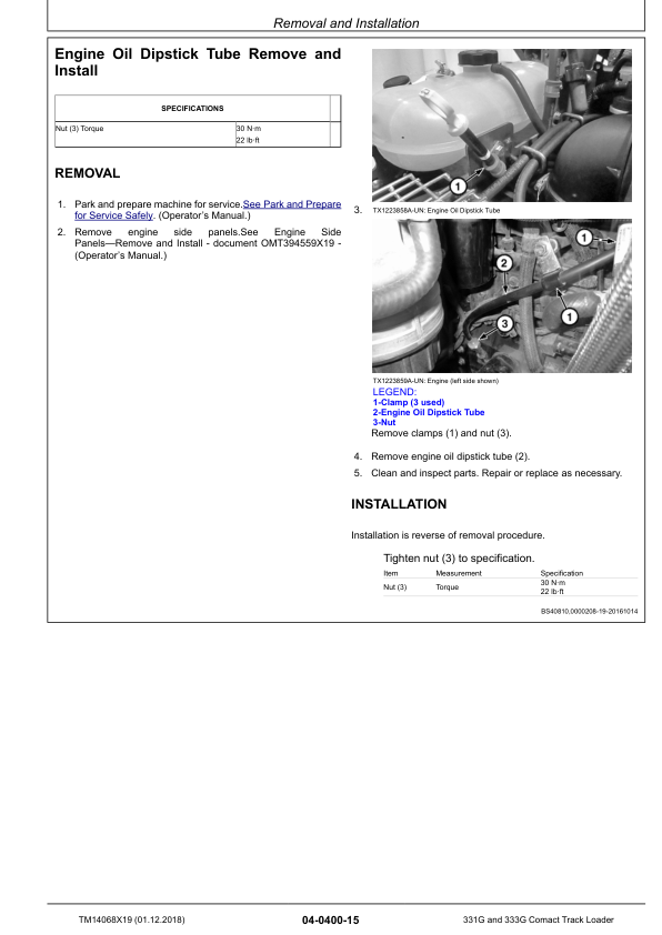 John Deere 331G 333G Compact Track Loader Repair Manual TM14068X19 - Image 10