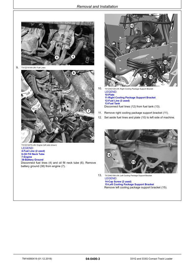 John Deere 331G 333G Compact Track Loader Repair Manual TM14068X19 - Image 17