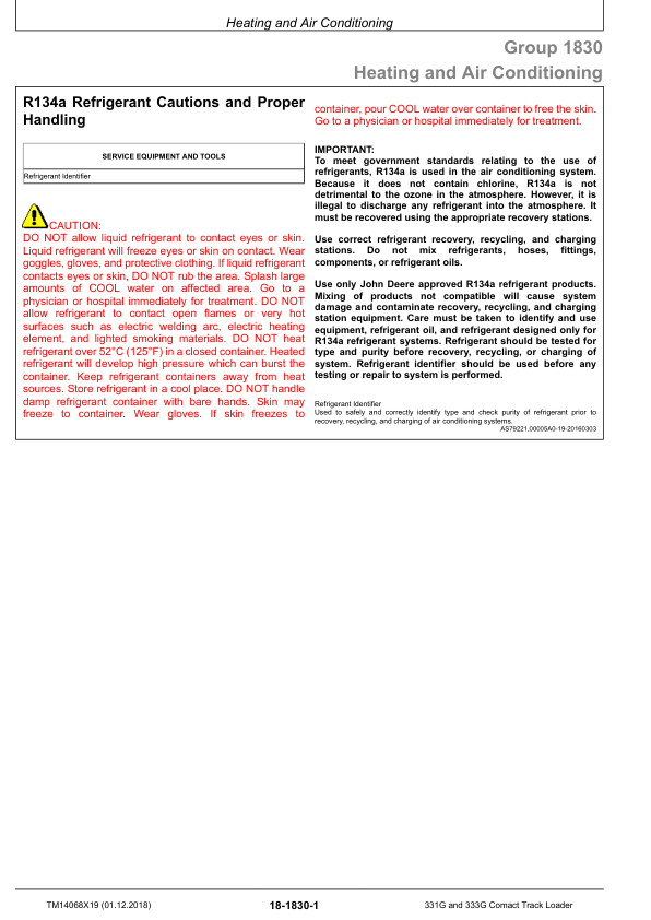 John Deere 331G 333G Compact Track Loader Repair Manual TM14068X19 - Image 13