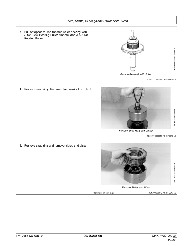 John Deere 524K 4WD Loader Engine 6068HDW74 T3 Repair Manual TM10687 - Image 7