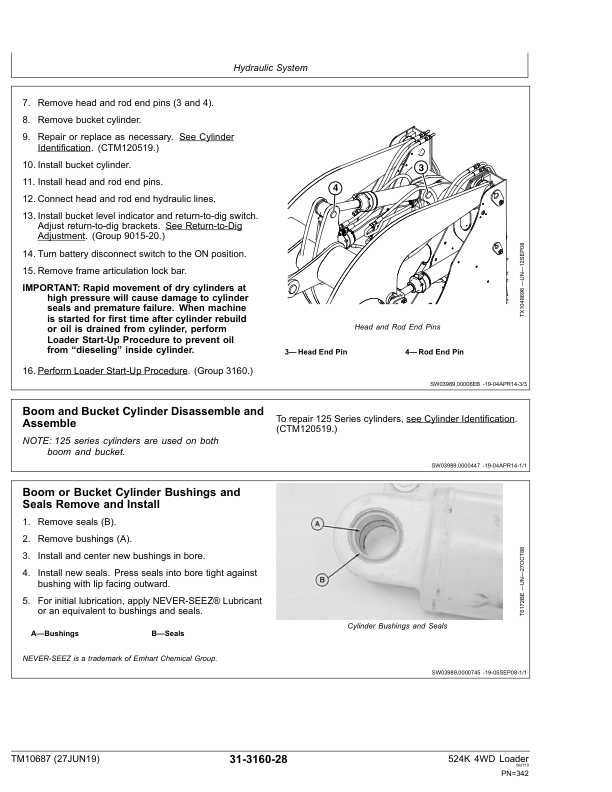 John Deere 524K 4WD Loader Engine 6068HDW74 T3 Repair Manual TM10687 - Image 12