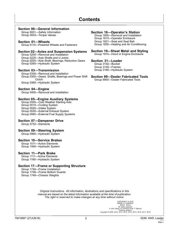 John Deere 524K 4WD Loader Engine 6068HDW74 T3 Repair Manual TM10687 - Image 4
