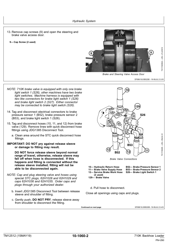 John Deere 710K Backhoe Loader Repair Manual TM12512 - Image 13