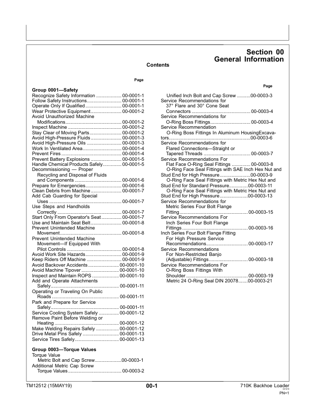 John Deere 710K Backhoe Loader Repair Manual TM12512 - Image 7