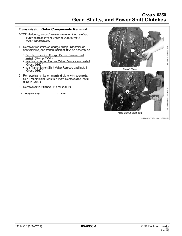John Deere 710K Backhoe Loader Repair Manual TM12512 - Image 9