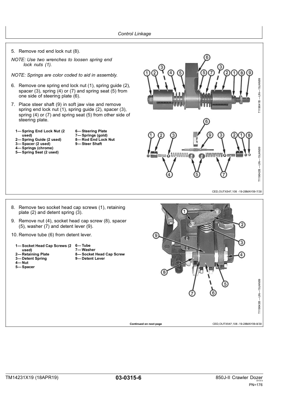John Deere 850J-II Crawler Dozer Repair Manual TM14231X19 - Image 7