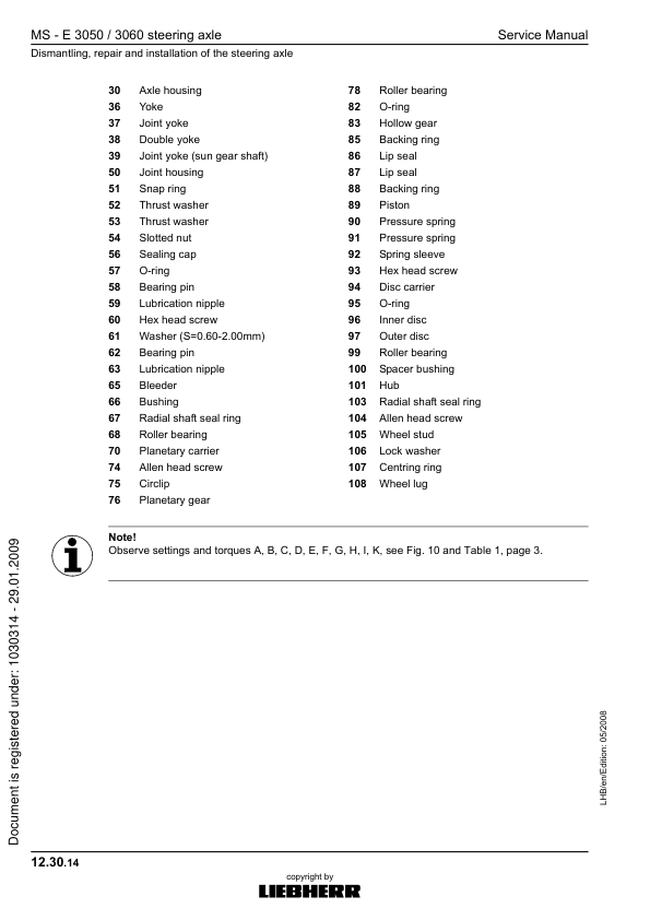 Liebherr A309 R317 Excavator Service Manual - Image 7