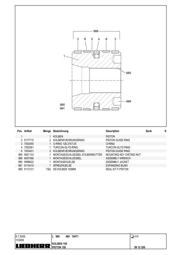 Liebherr L566 Wheel Loader Parts Catalog - Image 12