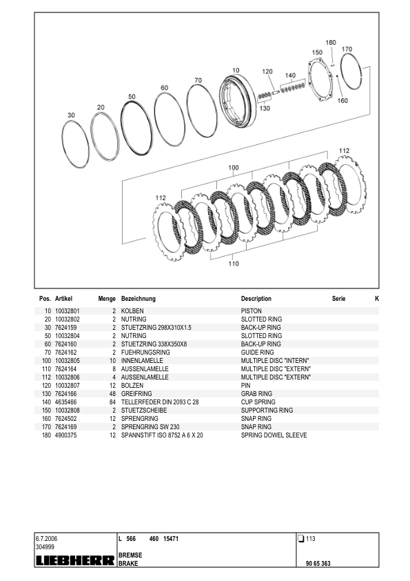 Liebherr L566 Wheel Loader Parts Catalog - Image 8