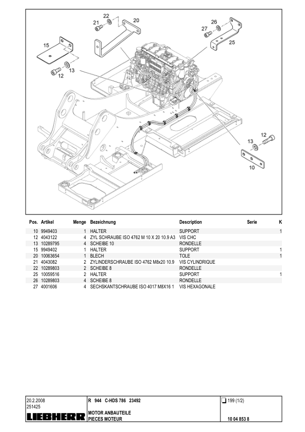 Liebherr R944C-HDS Litronic Excavator Parts Catalog - Image 9