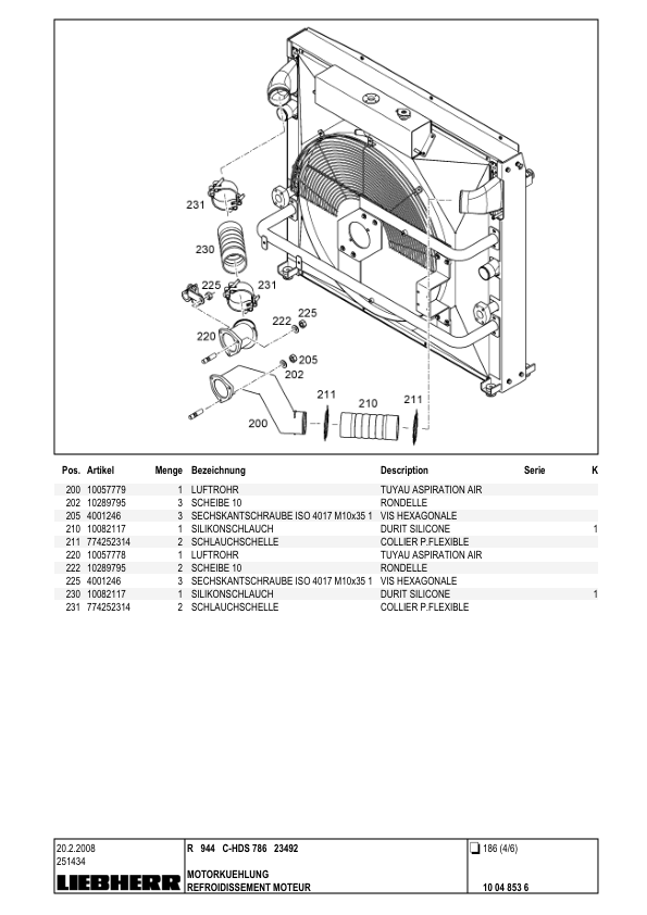 Liebherr R944C-HDS Litronic Excavator Parts Catalog - Image 8