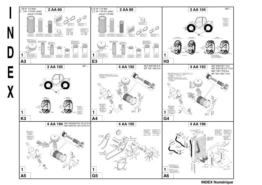 Manitou MLT629 MLT633 MLT730 MT732 MT932 Serie A Telehandler Parts Catalog - Image 6
