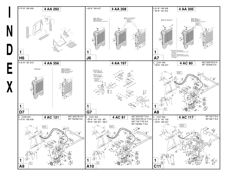 Manitou MLT629 MLT633 MLT730 MT732 MT932 Serie A Telehandler Parts Catalog - Image 7