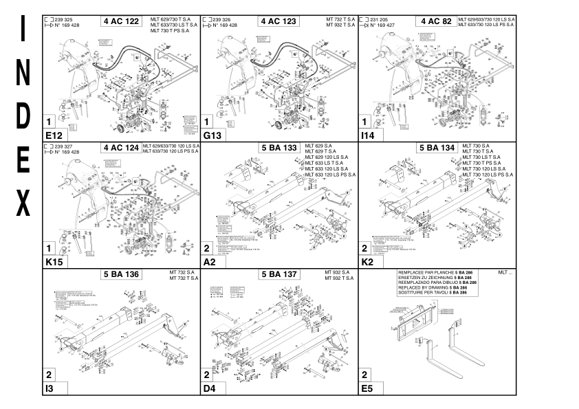Manitou MLT629 MLT633 MLT730 MT732 MT932 Serie A Telehandler Parts Catalog - Image 8