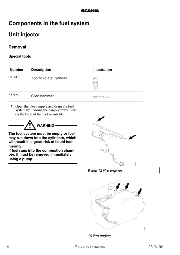 Scania Industrial Marine Engines Fuel System Workshop Manual 9806/5250 - Image 5