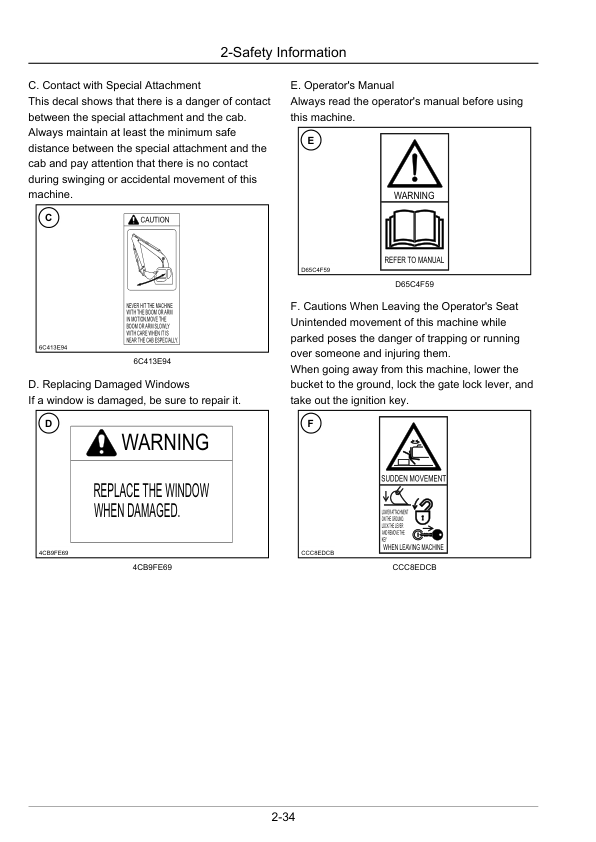 Sumitomo SH145X-6 Operator Manual - Image 12