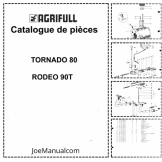 Agrifull Tornado 80  Rodeo 90 T Derby 60 Griso 70 Tractor Parts Manual