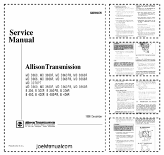 Allison MD and B Series Transmission Service Manual