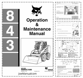 Bobcat 843 Skid Steer Operation and Maintenance Manual