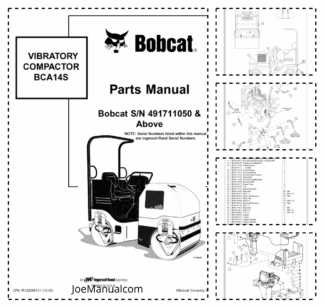 Bobcat BCA14S Vibratory Compactor Parts Manual