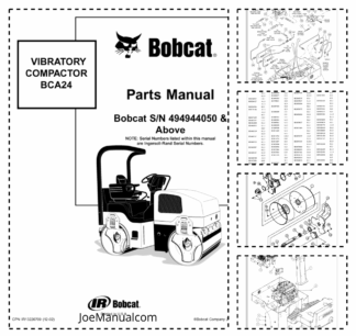 Bobcat BCA24 Vibratory Compactor Parts Manual