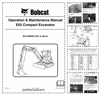 Bobcat E55 Compact Excavator Operation and Maintenance Manual ARWM11001