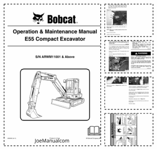 Bobcat E55 Compact Excavator Operators Manual ARWM11001