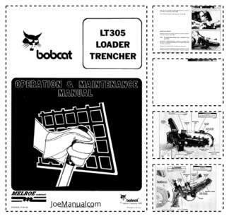 Bobcat LT305 Loader Trencher Operation and Maintenance Manual