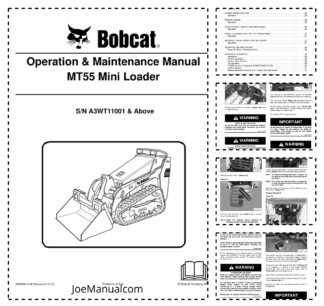 Bobcat MT55 Mini Loader Operation and Maintenance Manual A3WT11001