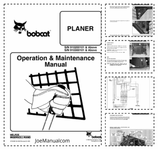 Bobcat Planer Operation and Maintenance Manual 9102 9103
