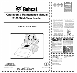 Bobcat S100 Skid Steer Loader Operation and Maintenance Manual A2G7