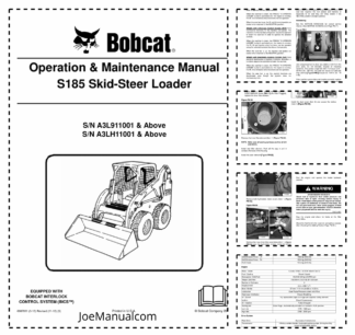 Bobcat S185 Loader Operation and Maintenance Manual A3L9 A3LH rev2