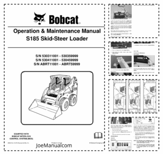 Bobcat S185 Skid Steer Loader Operation and Maintenance Manual 5303 5304 ABRT