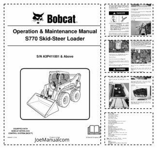 Bobcat S770 Loader Operation and Maintenance Manual A3P4 A3P4