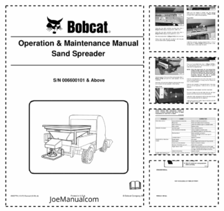 Bobcat Sand Spreader Attachment Operation and Maintenance Manual 0066 0066