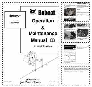 Bobcat Sprayer Attachment Operation and Maintenance Manual 0059 0059