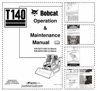 Bobcat T140 Compact Track Loader Operation and Maintenance Manual 5271 5272